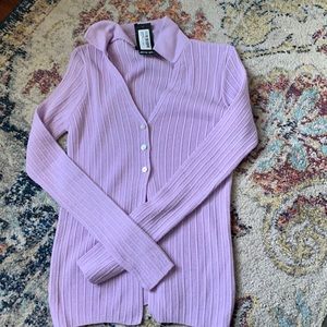 Nasty Gal Purple Cardigan Nwt 